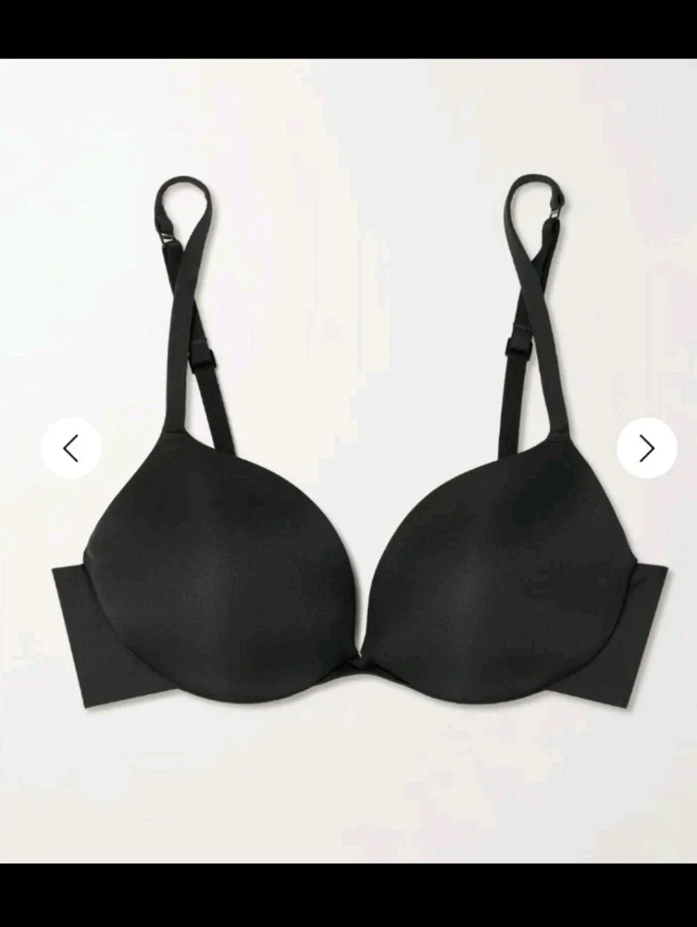 Skims Womens Ultimate Teardrop Push-Up Underwire Bra In Onyx 36DD - Picture 3 of 10